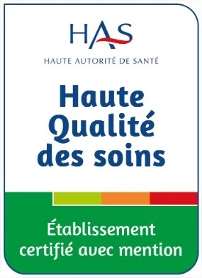 Etablissement certifié avec mention par l'HAS